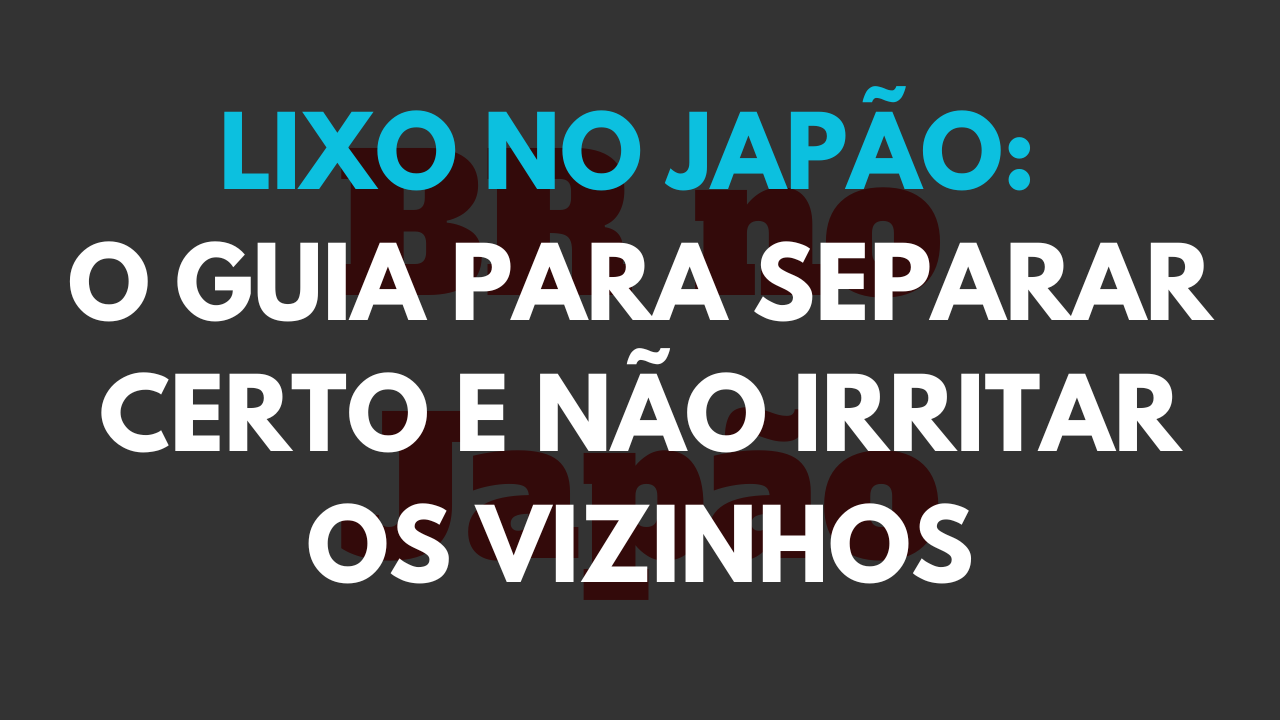 lixo no japão
