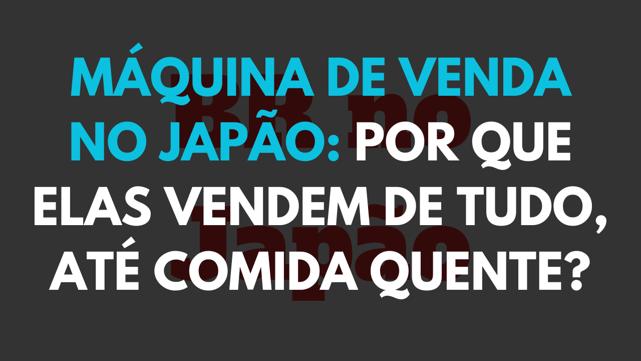 máquina de venda japão