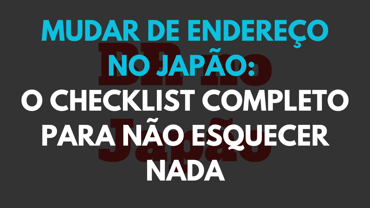 mudar de endereço japão