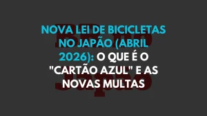 nova lei de bicicletas no japão 2026