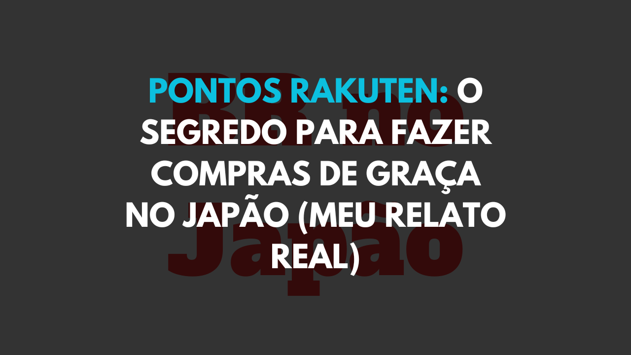 pontos rakuten